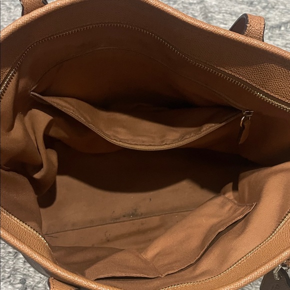 Coach Tan Leather Tote Bag - Picture 3 of 8